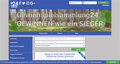 Desktop Screenshot of gewinnspielsammlung24.de